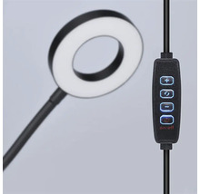 Kruhové LED svetlo s ovládacími prvkami na kábli