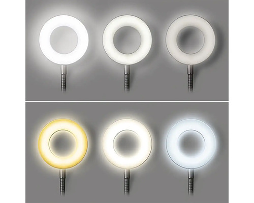 Kruhové LED svetlo s rôznymi úrovňami jasu