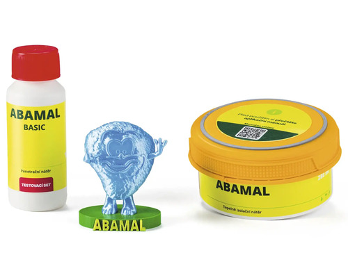Základná sada Abamal s penetračným náterom, izolačnou farbou a maskotom