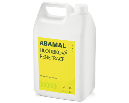 Hĺbková penetrácia Abamal v bielej plastovej nádobe.