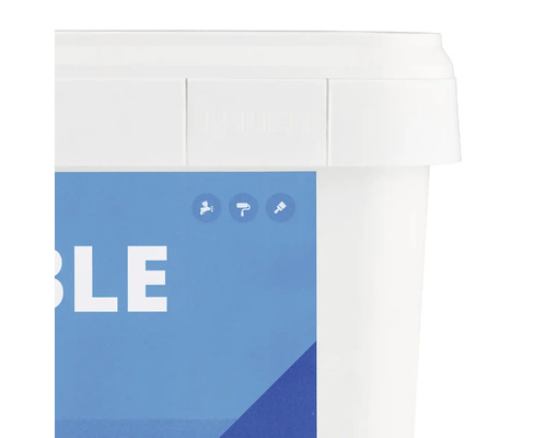 Vedro so symbolmi pre striekanie, maliarske valčeky a štetce