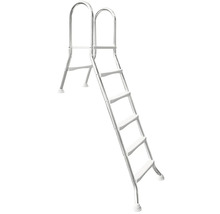 Kovový bazénový rebrík s piatimi schodíkmi