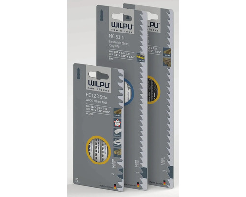 Pílové listy Wilpu na drevo a kov
