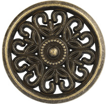 Okrúhly nábytkový gombík s kvetinovým vzorom