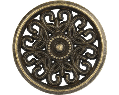 Okrúhly nábytkový gombík s kvetinovým vzorom