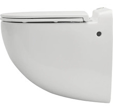 Závesné WC s hlbokým splachovaním a WC sedadlom