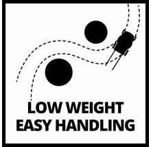 Symbol nízkej hmotnosti a jednoduchej manipulácie