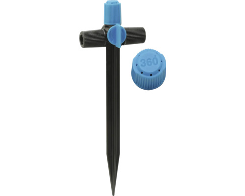 Záhradný postrekovač s nastavením 360 stupňov na zavlažovanie