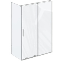 Sprchovací kút s rohovým vstupom a sklenenými stenami