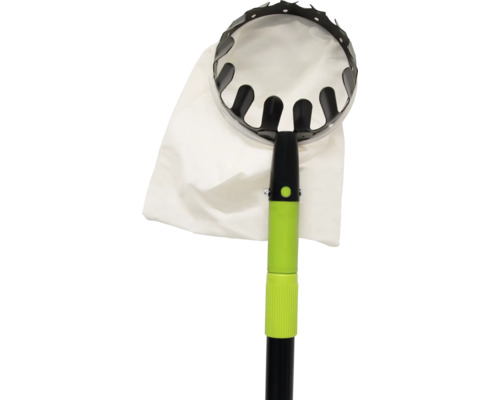 Zberač ovocia s vakom a teleskopickou tyčou