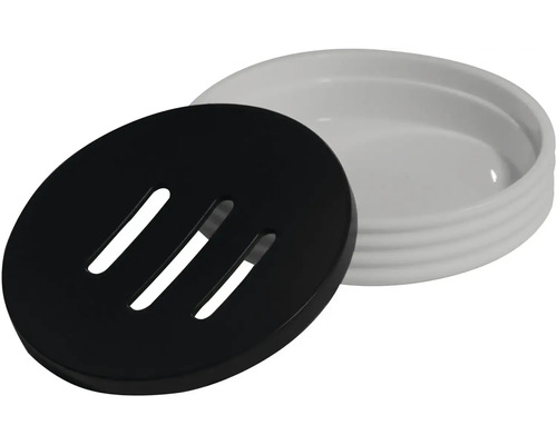 Mydelnička s čiernym vekom a štrbinami