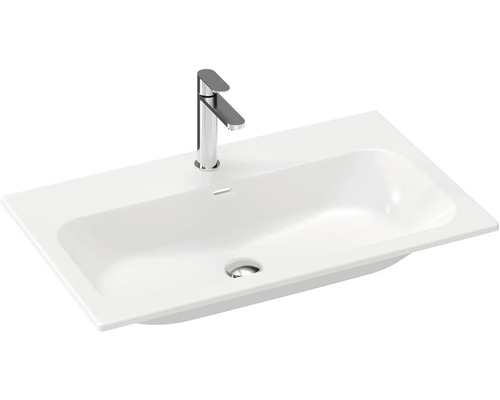 Obdĺžnikové umývadlo s vodovodnou batériou