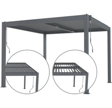 Pergola s nastaviteľnou lamelovou strechou