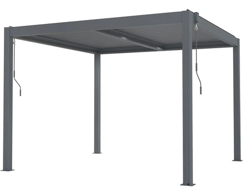 Hliníková pergola s lamelovou strechou do záhrady