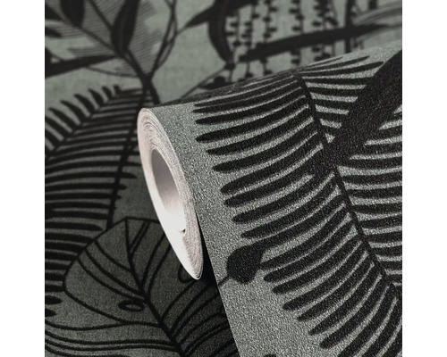 Rolka papierovej tapety s listovým vzorom