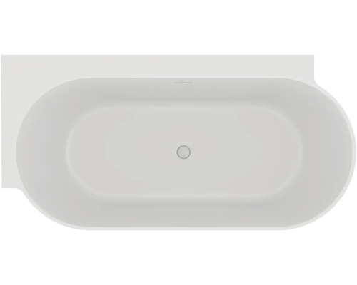 Voľne stojaca vaňa oválneho tvaru, pohľad zhora