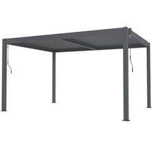 Voľne stojaca sivá pergola z hliníka