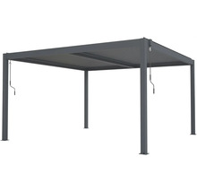 Voľne stojaca hliníková pergola s lamelovou strechou a kľukovým mechanizmom