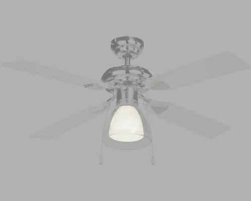 Stropný ventilátor s osvetlením a piatimi lopatkami