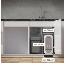 Montážna situácia systému Grohe s minimálnymi rozmermi