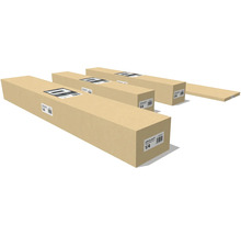 Niekoľko dverových ozdobných líšt v balení