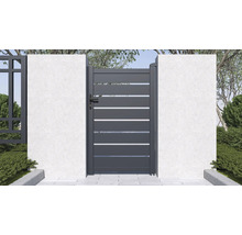 Hliníková záhradná bránka s vodorovnými lamelami