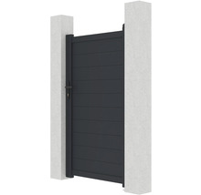 Hliníková záhradná bránka medzi dvoma múrmi