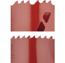 Detailný pohľad na dierovaciu pílu.