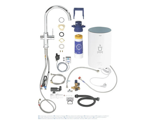 Vodovodný systém Grohe Blue a Red s armatúrou a príslušenstvom