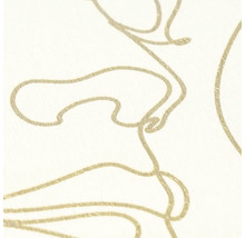 Vliesová tapeta s motívom one-line art a štruktúrovaným povrchom.
