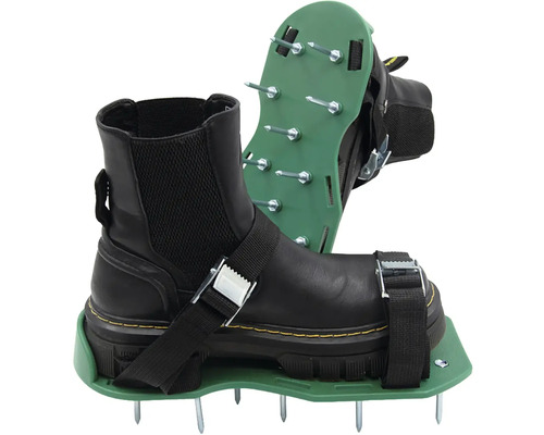 Prevzdušňovacie topánky na trávnik s nastaviteľnými popruhmi a hrotmi