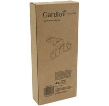 Prevzdušňovač trávnika Gardlov s klipom v obale produktu.