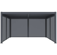 Pavilón so strechou a bočnými stenami