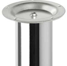 Kovová noha nábytku s upevňovacou doskou