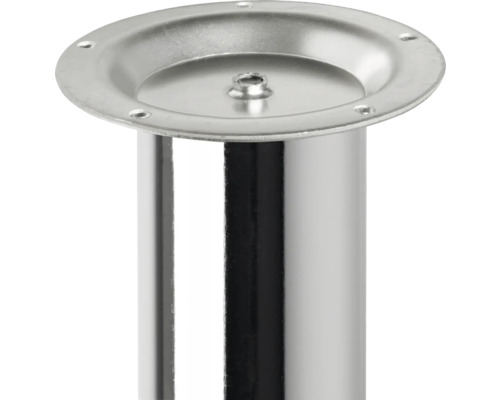 Kovová noha nábytku s upevňovacou doskou