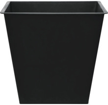 Čierny, hranatý kvetináč