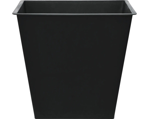 Čierny, hranatý kvetináč