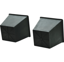 Dva štvorcové plastové kvetináče