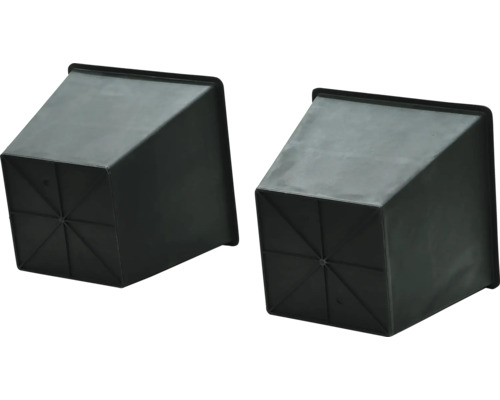 Dva štvorcové plastové kvetináče