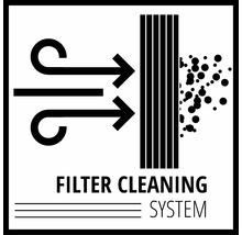 Symbol systému čistenia filtra