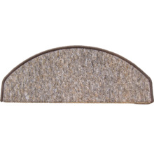 Polkruhový koberec na schody s lemom