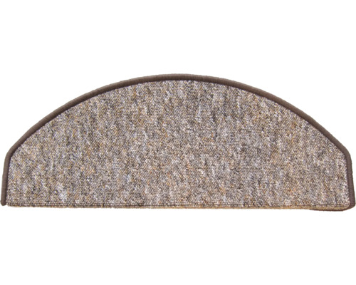 Polkruhový koberec na schody s lemom