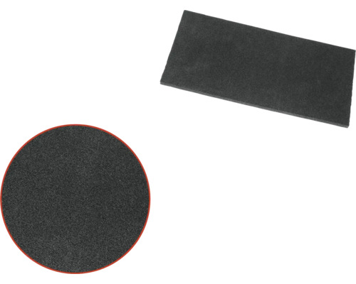 Dve podložky z penovej gumy, obdĺžniková a okrúhla