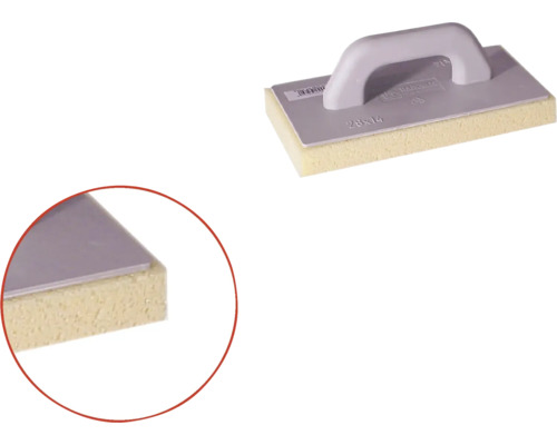 Špongia s rukoväťou a rozmermi 28 x 14