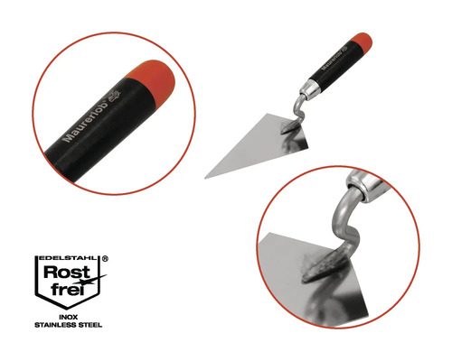 Špachtľa na škáry Maurerlob s čepeľou z nehrdzavejúcej ocele a plastovou rukoväťou