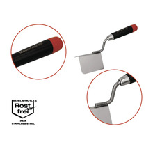 Rohová špachtľa Maurerlob z nehrdzavejúcej ocele s rukoväťou