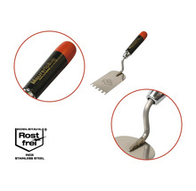 Nástroj pre obkladačov Maurerlob s čepeľou z nehrdzavejúcej ocele a ergonomickou rukoväťou