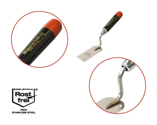 Nerezová murárska lyžica s drevenou rukoväťou