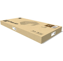 Kartónový obal pre záhradný domček G21 s označením produktu a prepravnými symbolmi.