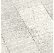 Detail bielej vinylovej tapety s kamenným vzorom